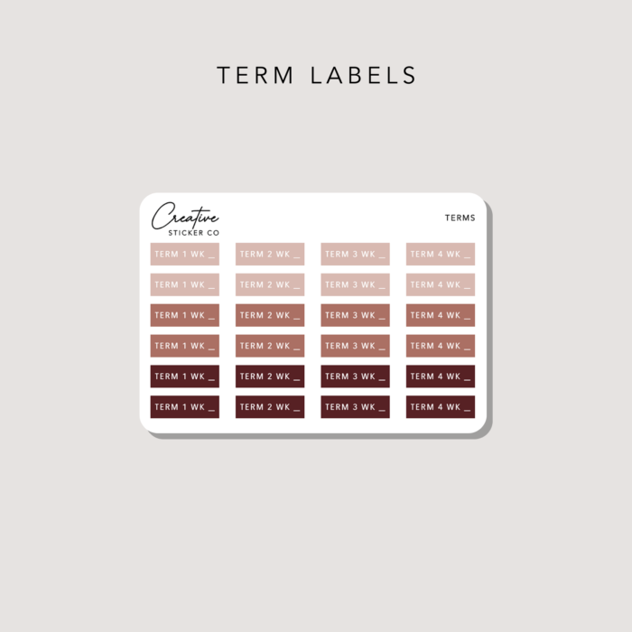stickers term labels